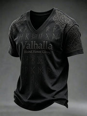 Herren-Valhalla-V-Ausschnitt-T-Shirt