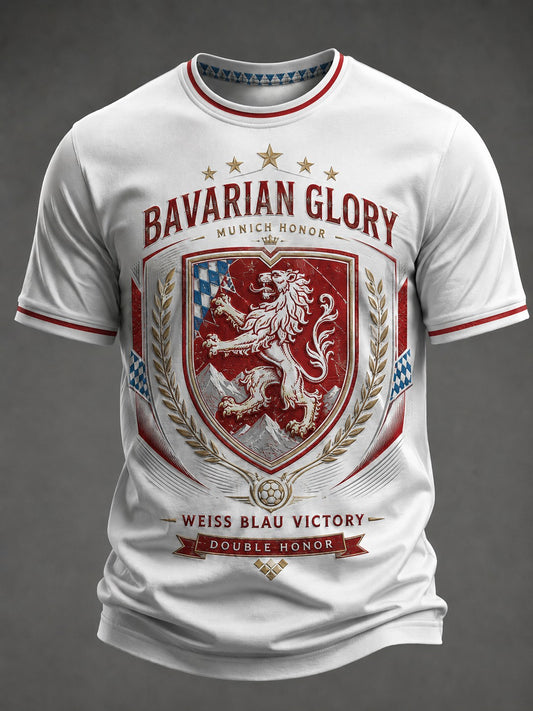 Herren-T-Shirt mit deutschem bayerischem Glanz-Print