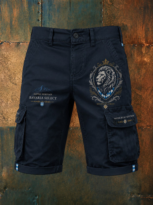 Herren-Shorts mit deutschem bayerischem Löwen-Druck