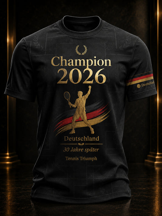 Herren-Tennismeister 2026 – Erinnerungs-T-Shirt