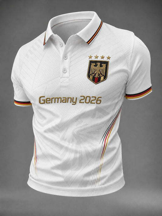 Herren-Fußballshirt mit Deutschland-Druck