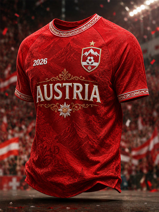 Herren-Geschenk für Fußballfans – bedrucktes Freizeit-T-Shirt