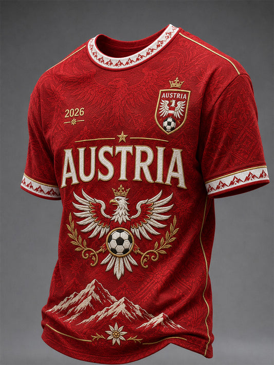 Herren-Geschenk für Fußballfans – bedrucktes Freizeit-T-Shirt