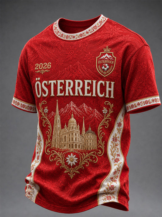 Herren-Geschenk für Fußballfans – bedrucktes Freizeit-T-Shirt