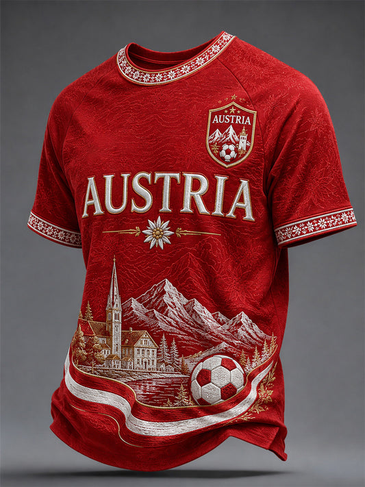 Herren-Geschenk für Fußballfans – bedrucktes Freizeit-T-Shirt