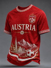 Herren-Geschenk für Fußballfans – bedrucktes Freizeit-T-Shirt