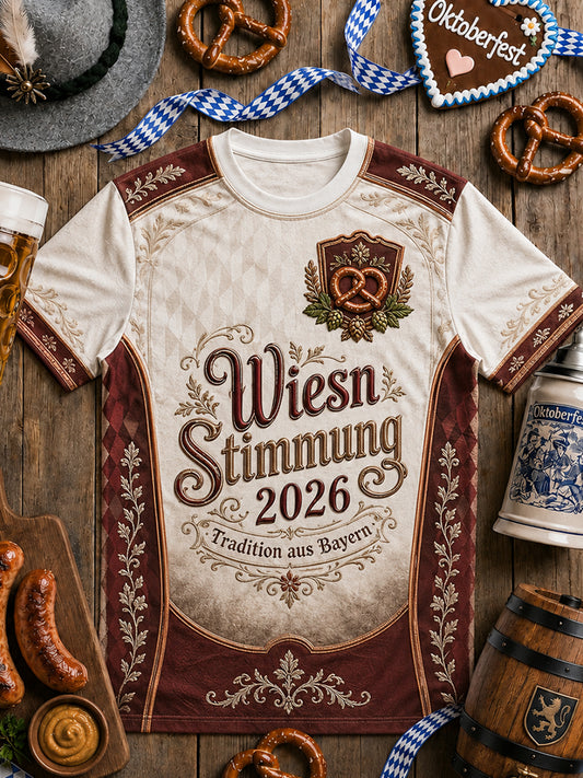 Herren-Oktoberfest-T-Shirt im Trikotstil 2026