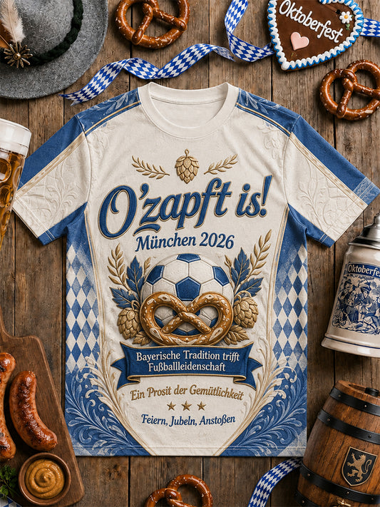 Herren-Oktoberfest-T-Shirt im Trikotstil 2026