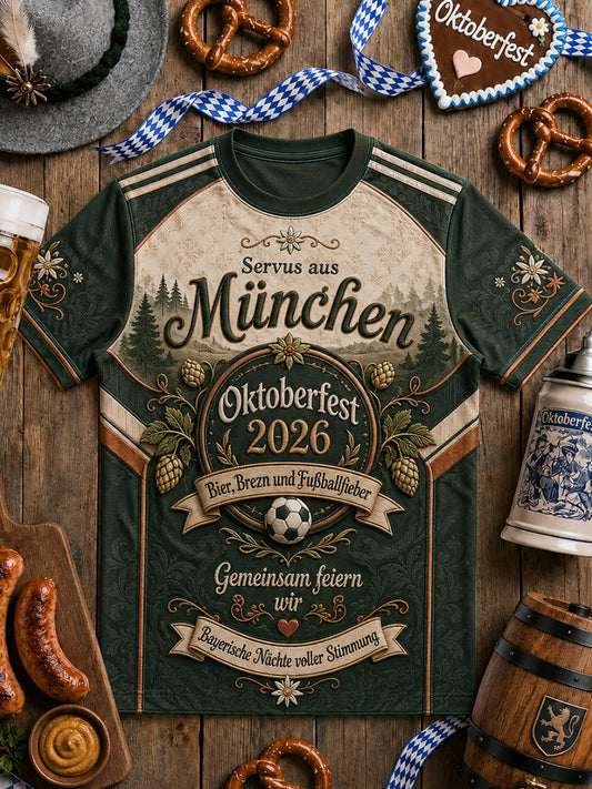 Herren-Oktoberfest-T-Shirt im Trikotstil 2026