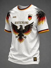Herren-Fußball-T-Shirt mit Deutschland-Druck