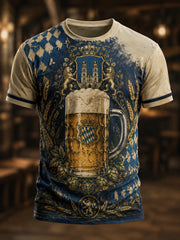Herren-Vintage-Oktoberfest-Grafik-T-Shirt