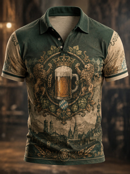 Herren-Graphic-Shirt im Vintage-Oktoberfest-Stil
