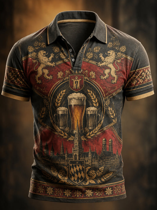 Herren-Graphic-Shirt im Vintage-Oktoberfest-Stil