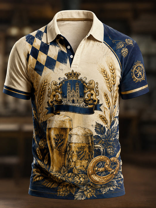 Herren-Graphic-Shirt im Vintage-Oktoberfest-Stil