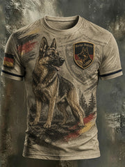 Herren-Casual-T-Shirt mit Aufdruck „Deutscher Schäferhund-Liebhaber“