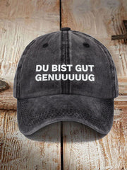 Unisex Du Bist Gut Genug Viral-Meme-Print-Kappe mit deutscher Affirmation