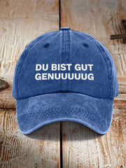 Unisex Du Bist Gut Genug Viral-Meme-Print-Kappe mit deutscher Affirmation
