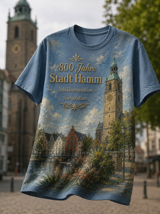 Herren 800 Jahre Stadt Hamm seit 1226 Print T-Shirt