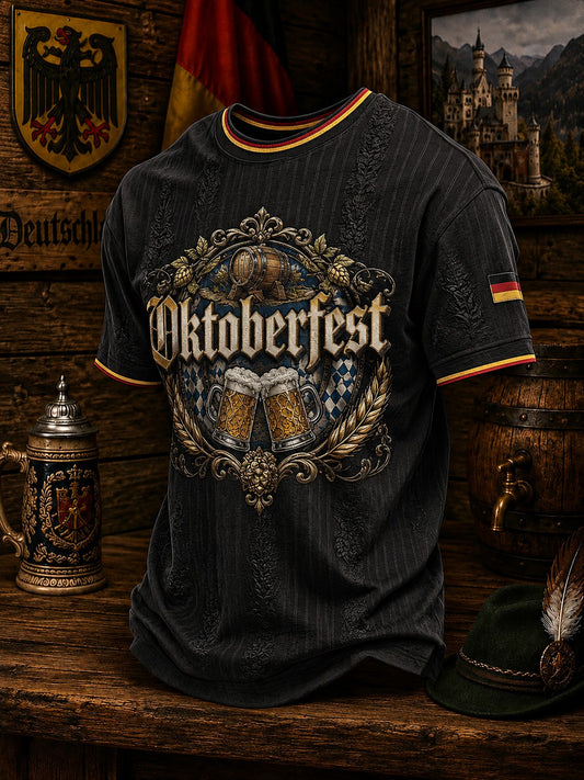 Herren-Oktoberfest-T-Shirt mit Aufdruck