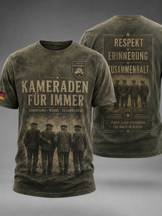 Bedrucktes Herren-T-Shirt im deutschen Stil