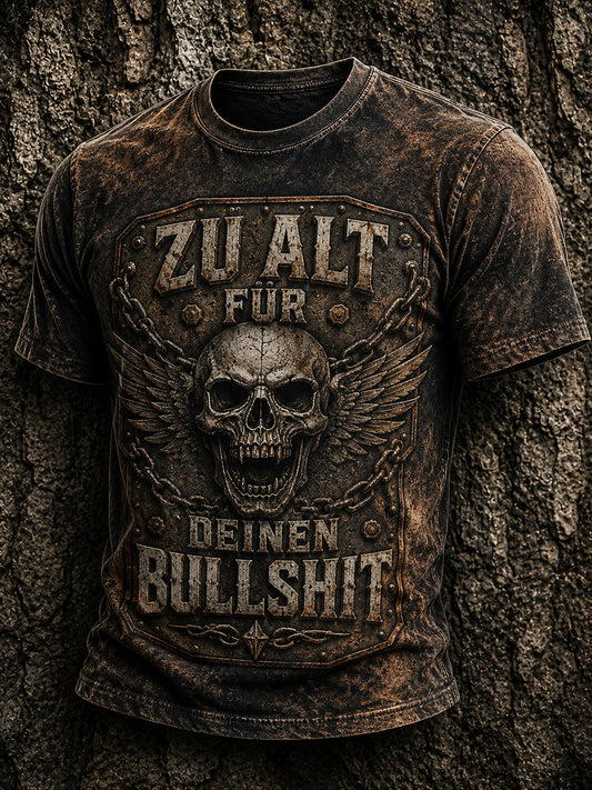 Herren-Ich-bin-zu-alt-für-diesen-Scheiß-Witz-T-Shirt