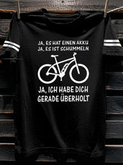 Herren-T-Shirt mit Kurzarm und Fahrrad-Print
