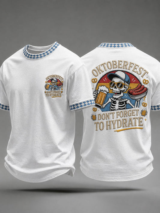 Herren-Oktoberfest-Print-Lässig-T-Shirt
