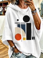 Damen-Sweatshirt mit Kunstprint im Bauhaus-Stil