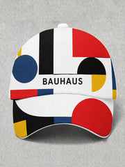 Unisex-Kappe mit Bauhaus-inspiriertem Kunstdruck