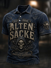 Lustiges Freizeit-T-Shirt für Herren mit Slogan-Print