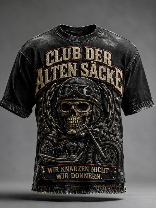 Lustiges Freizeit-T-Shirt für Herren mit Slogan-Print