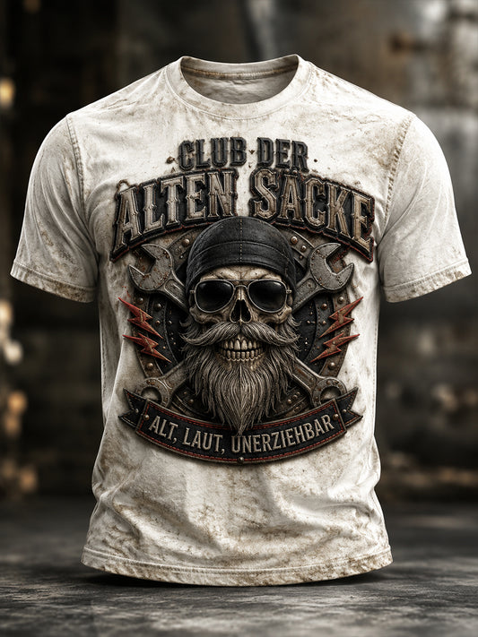 Lustiges Freizeit-T-Shirt für Herren mit Slogan-Print
