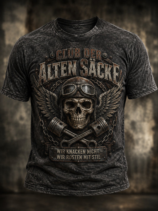 Lustiges Freizeit-T-Shirt für Herren mit Slogan-Print