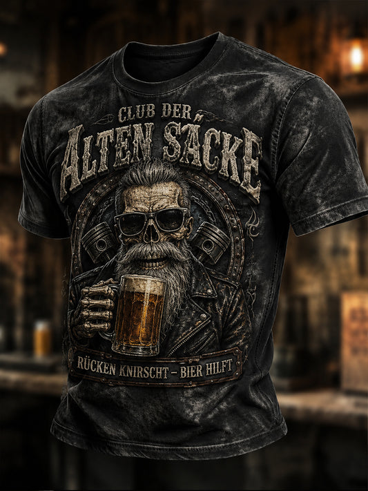 Lustiges Freizeit-T-Shirt für Herren mit Slogan-Print