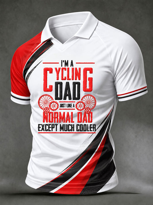 Herren-T-Shirt „Ich bin ein Radfahrer-Dad, genau wie jeder normale Dad – nur viel cooler“