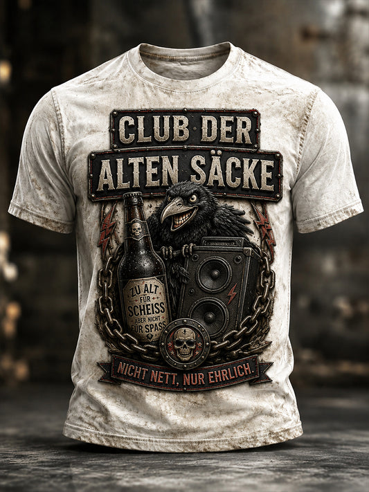 Lustiges Freizeit-T-Shirt für Herren mit Slogan-Print