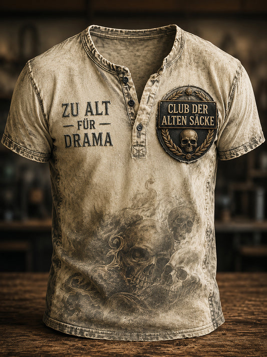 Lustiges Freizeit-T-Shirt für Herren mit Slogan-Print
