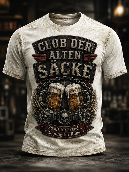 Lustiges Freizeit-T-Shirt für Herren mit Slogan-Print