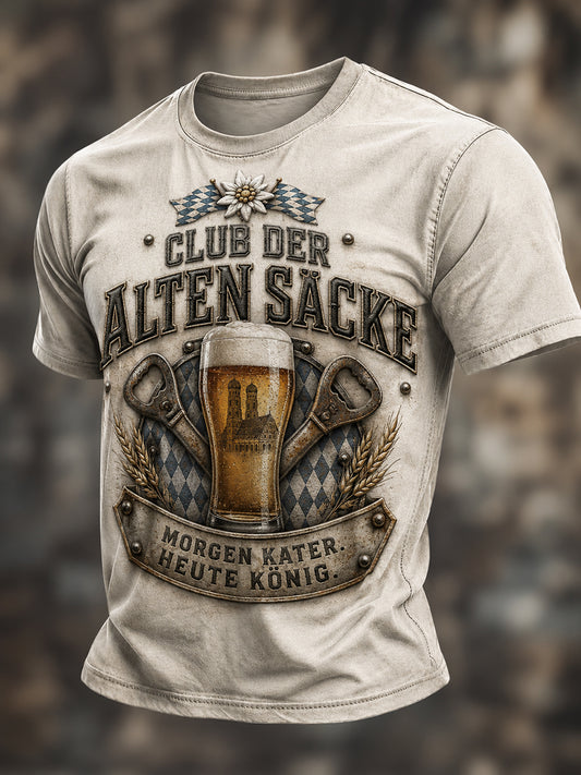 Herren-Oktoberfest-München-Lustiges T-Shirt mit Bierliebhaber-Slogan