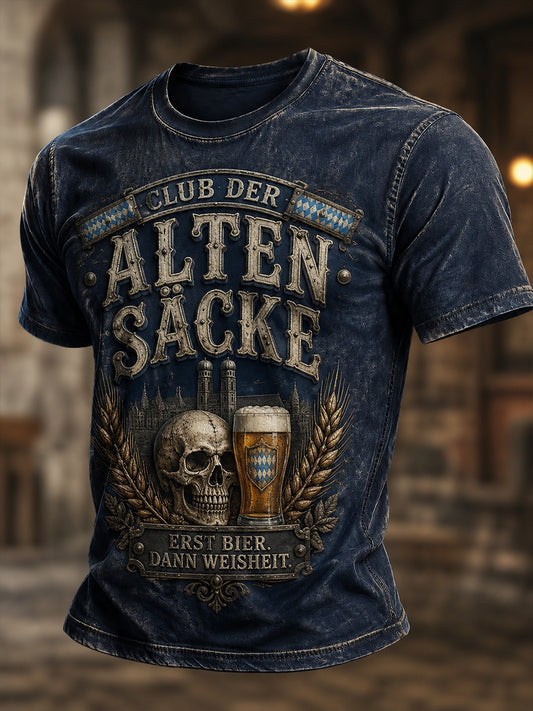Herren-Oktoberfest-München-Lustiges T-Shirt mit Bierliebhaber-Slogan