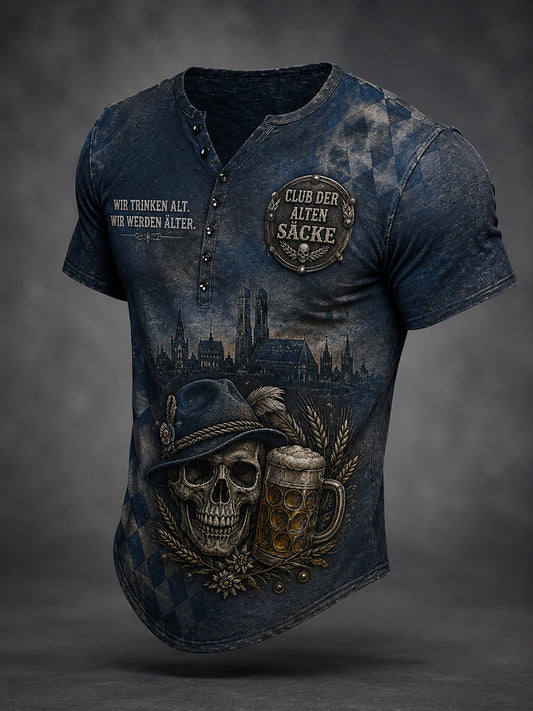 Herren-Oktoberfest-München-Lustiges T-Shirt mit Bierliebhaber-Slogan