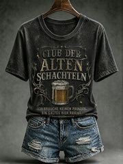 Lässiges T-Shirt für Damen mit witzigem Slogan-Print