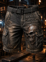 Herren-Ich-bin-zu-alt-für-diesen-Scheiß-Witzige-Shorts