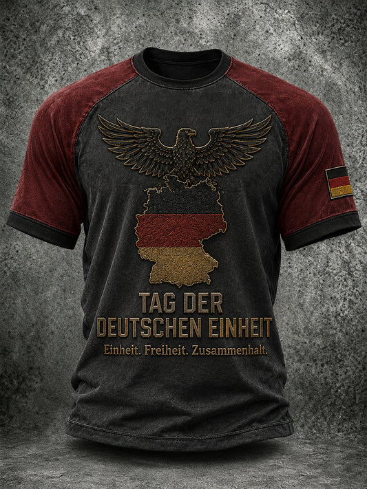 Herren-Tag der Deutschen Einheit-Print-T-Shirt