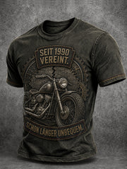 Herren-Tag der Deutschen Einheit-Lustiges Slogan-Print-Lässiges T-Shirt
