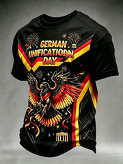Herren-Tag der Deutschen Einheit-Print-T-Shirt