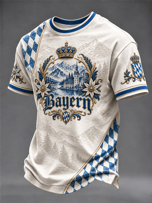Herren-T-Shirt mit deutschem bayerischem Druck
