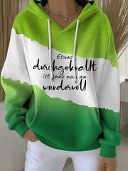 Frauen-Hoodie mit witzigem deutschem Slogan-Print