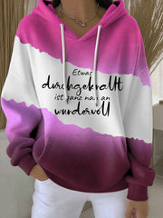 Frauen-Hoodie mit witzigem deutschem Slogan-Print
