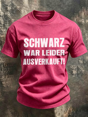Herren-Funny-T-Shirt mit deutschem Spruch-Print